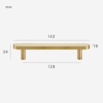 FERN Massief messing & lederen handgreep