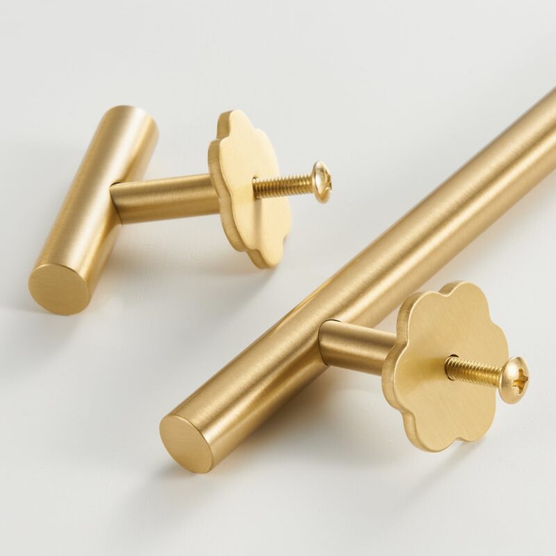 Plaque arrière en laiton massif FLORE