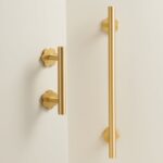 Plaque arrière en laiton massif FLORE