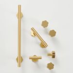 Plaque arrière en laiton massif FLORE