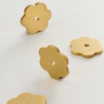 Plaque arrière en laiton massif FLORE