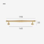 FRANS massief messing handvat