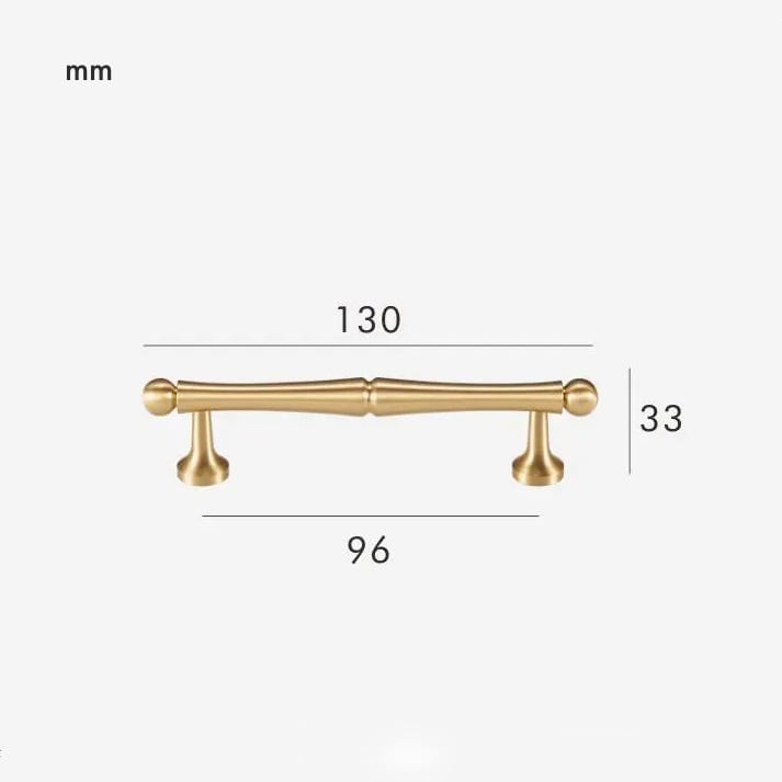 FRANS massief messing handvat