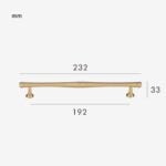 FRANS massief messing handvat