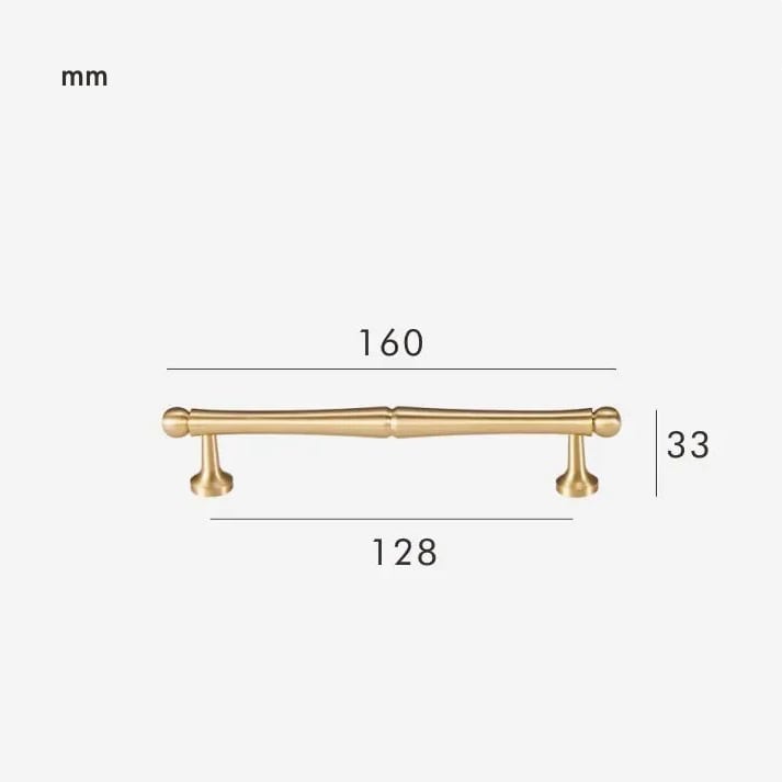 FRANS massief messing handvat