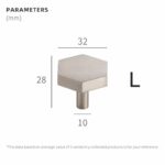 Pomelli per porte in nichel satinato GESTALTE