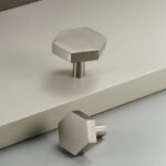 Pomelli per porte in nichel satinato GESTALTE