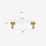 GLAS Acrylic & Brass Handle