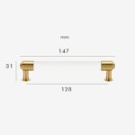 GLAS Acrylic & Brass Handle