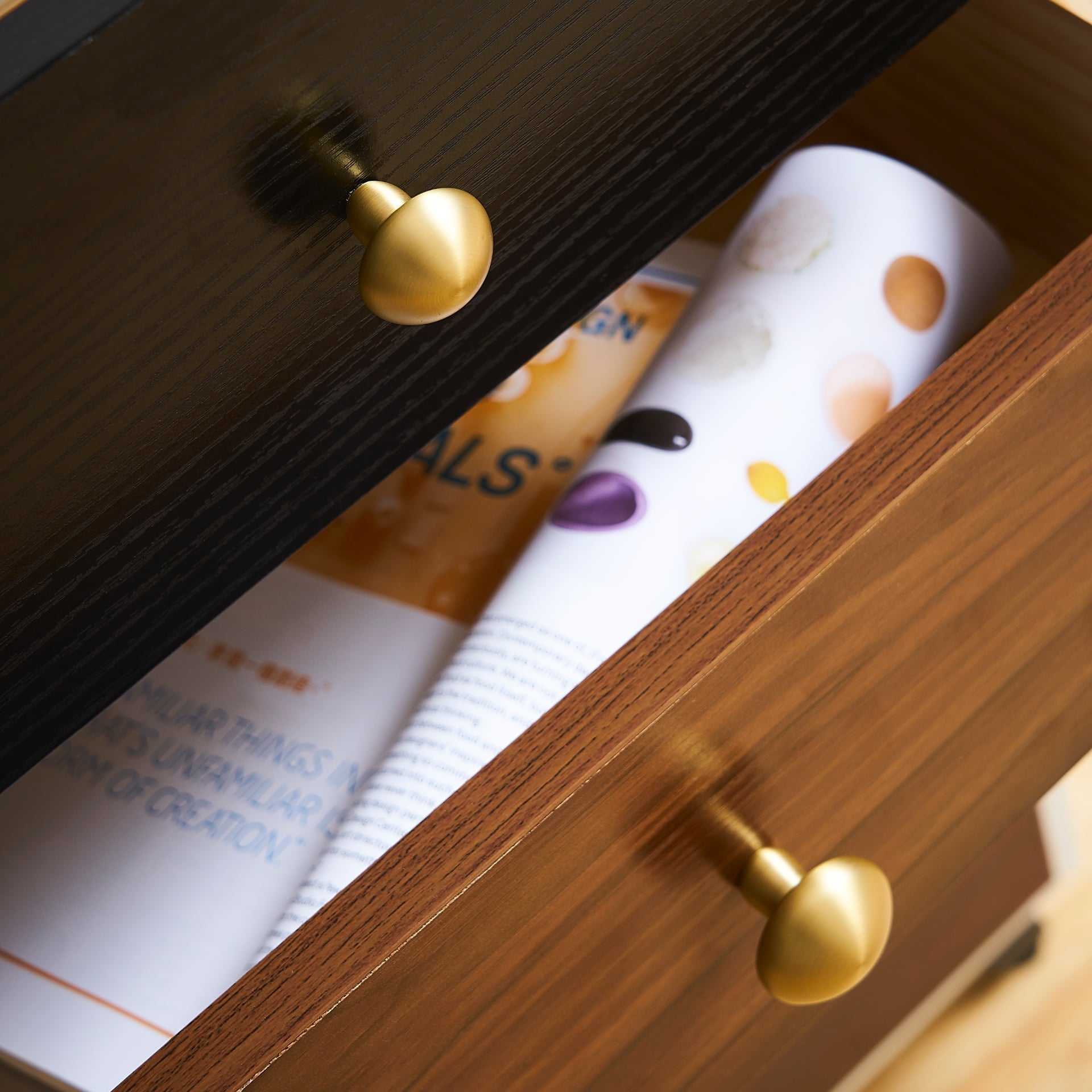 GLAT messing knoppen