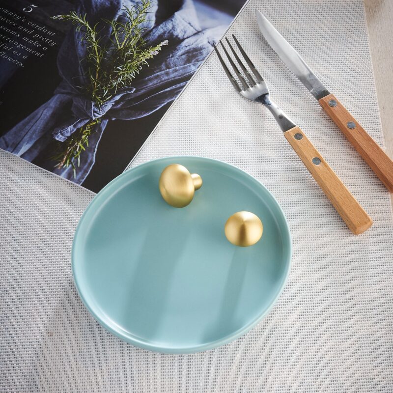 GLAT messing knoppen