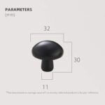 GLAT messing knoppen