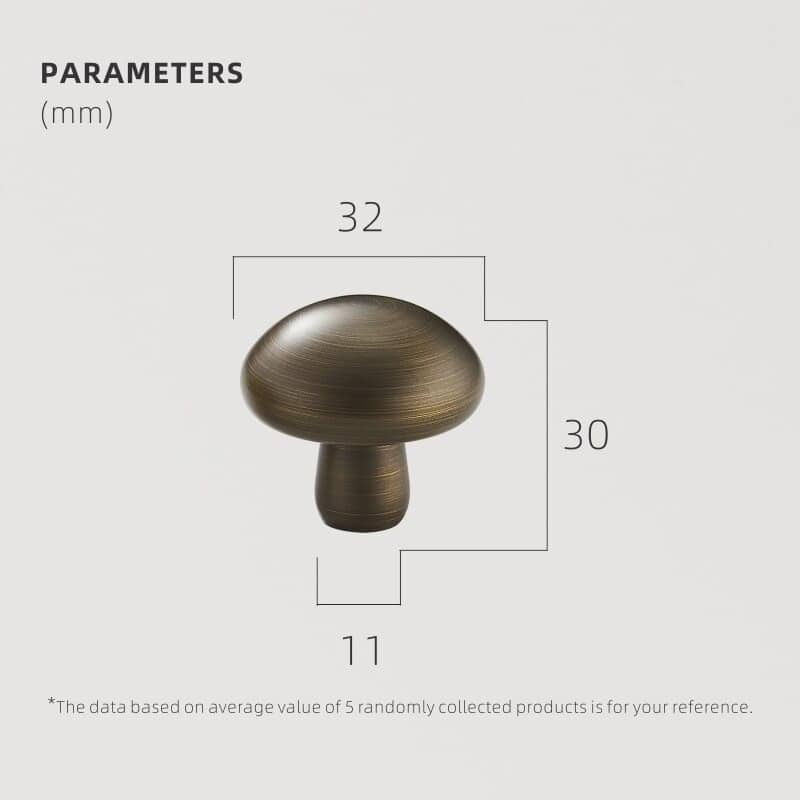 GLAT messing knoppen