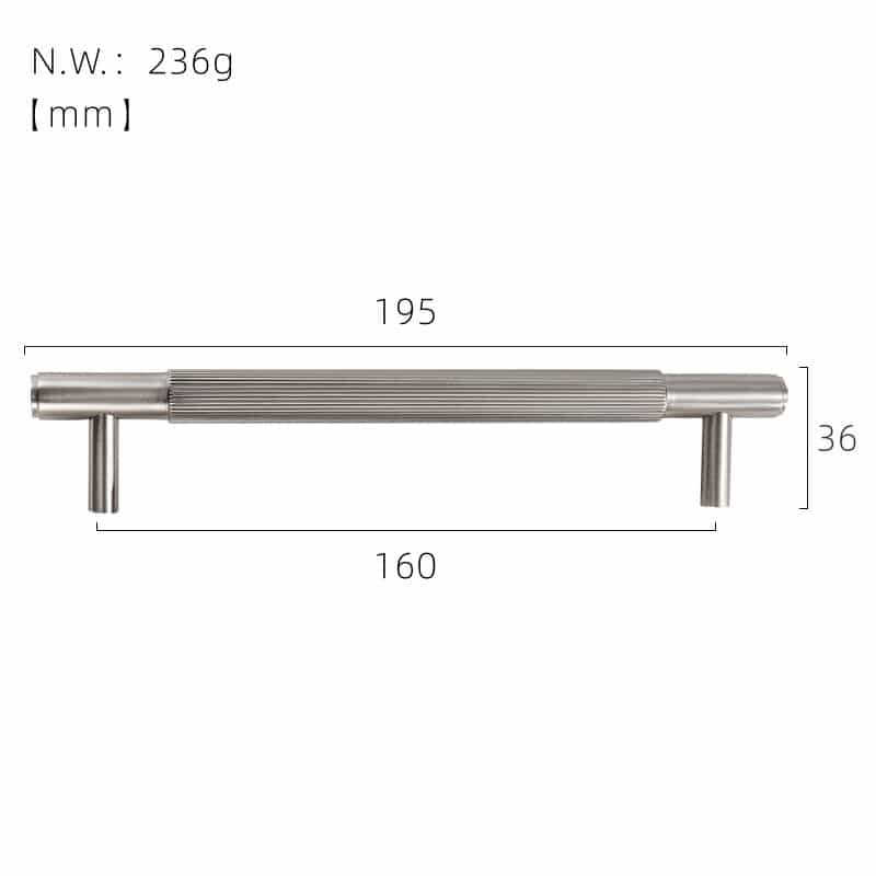 GOTHAM Tiradores de latón macizo