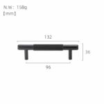 GOTHAM Tiradores de latón macizo