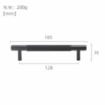 GOTHAM Tiradores de latón macizo