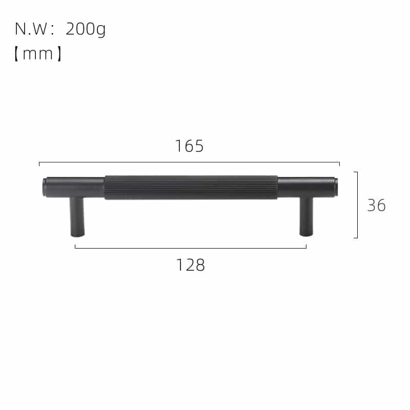 GOTHAM Tiradores de latón macizo