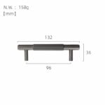 GOTHAM Tiradores de latón macizo