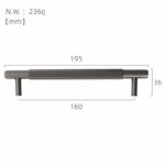 GOTHAM Tiradores de latón macizo