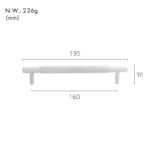 GOTHAM Tiradores de latón macizo