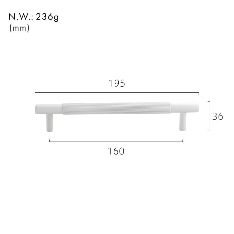 GOTHAM Tiradores de latón macizo