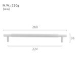 GOTHAM Tiradores de latón macizo