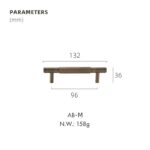 GOTHAM Tiradores de latón macizo