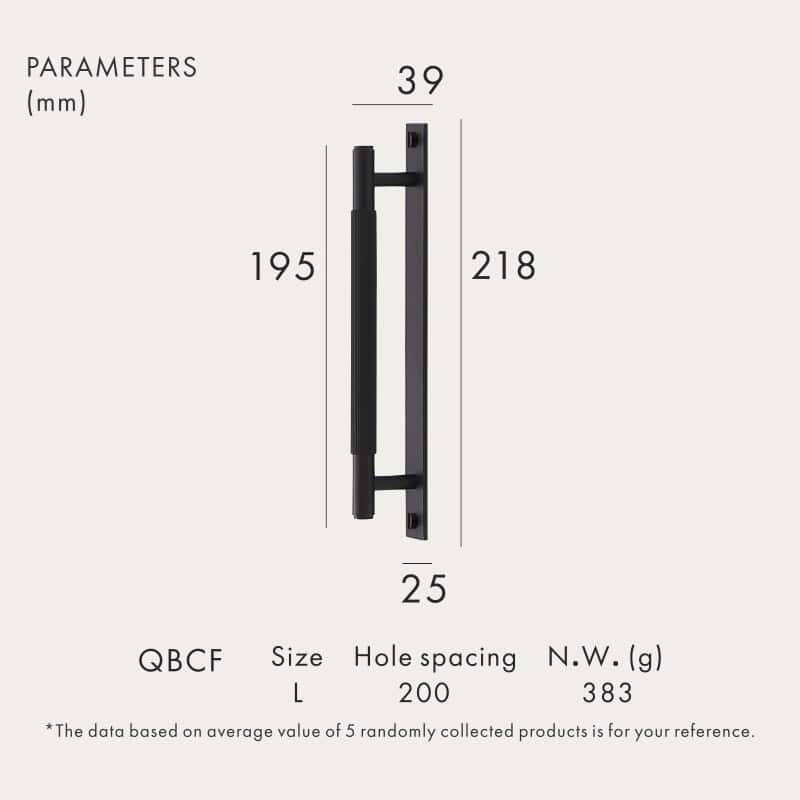 GOTHAM Tiradores de latón macizo con placa