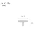 Barre a T in ottone massiccio GOTHAM