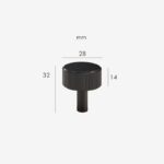 Manopole in ottone massiccio GRAFO