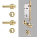 Juego de manillería y cerradura LEVVA