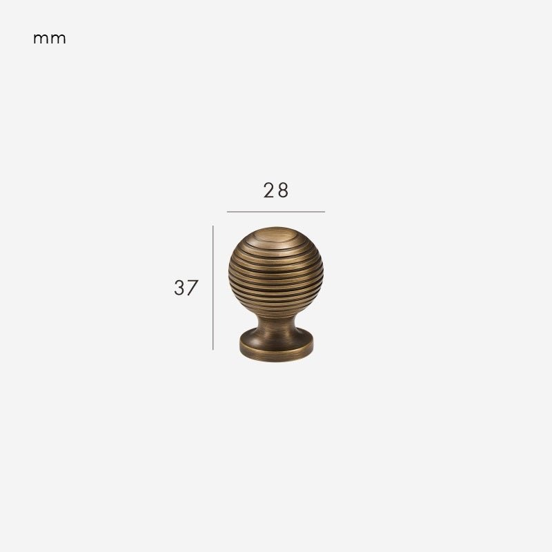 GREPP Solid Brass Knob 14 GREPP Solid Brass Knob