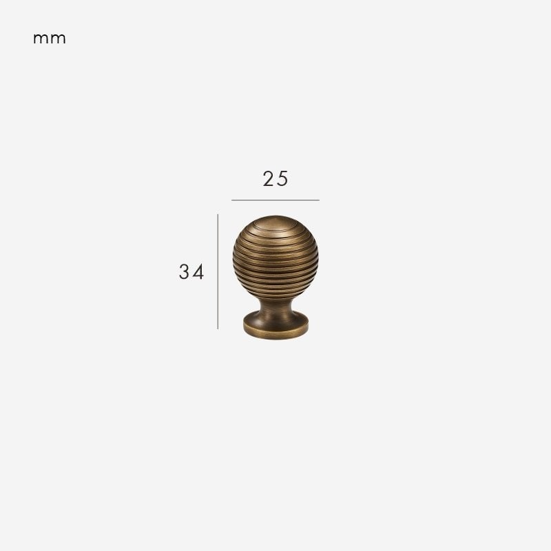 GREPP Solid Brass Knob 13 GREPP Solid Brass Knob