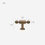 Barra en T de latón macizo GREPP