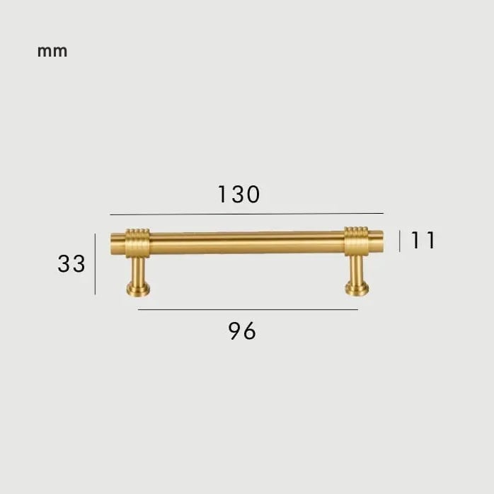 GROVE Solid Brass Handle