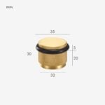 GUM Butoir de porte en laiton