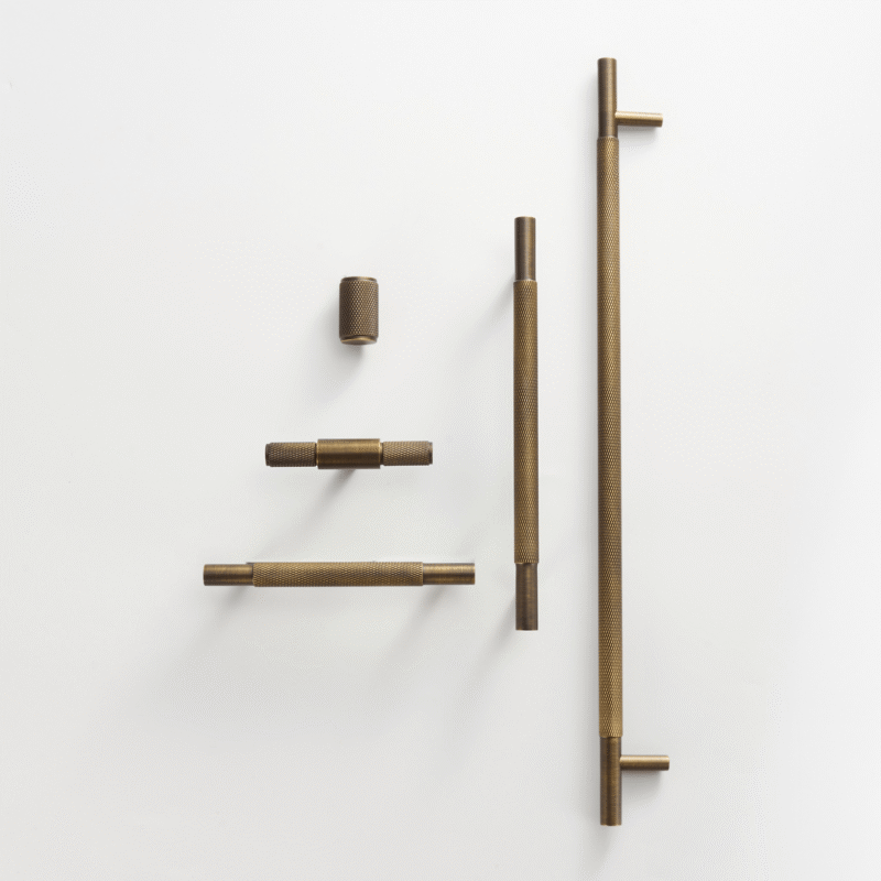 HART Brass Knurled Handles