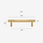 HART Brass Knurled Handles