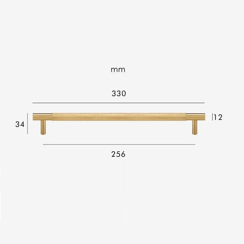 HART Brass Knurled Handles