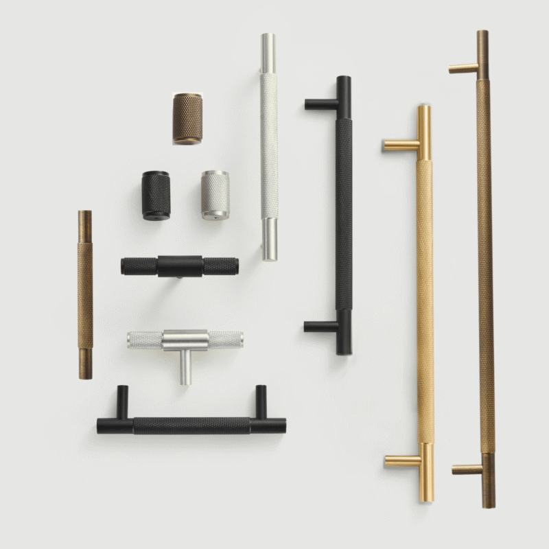 HART Brass Knurled Handles