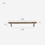 HART Brass Knurled Handles