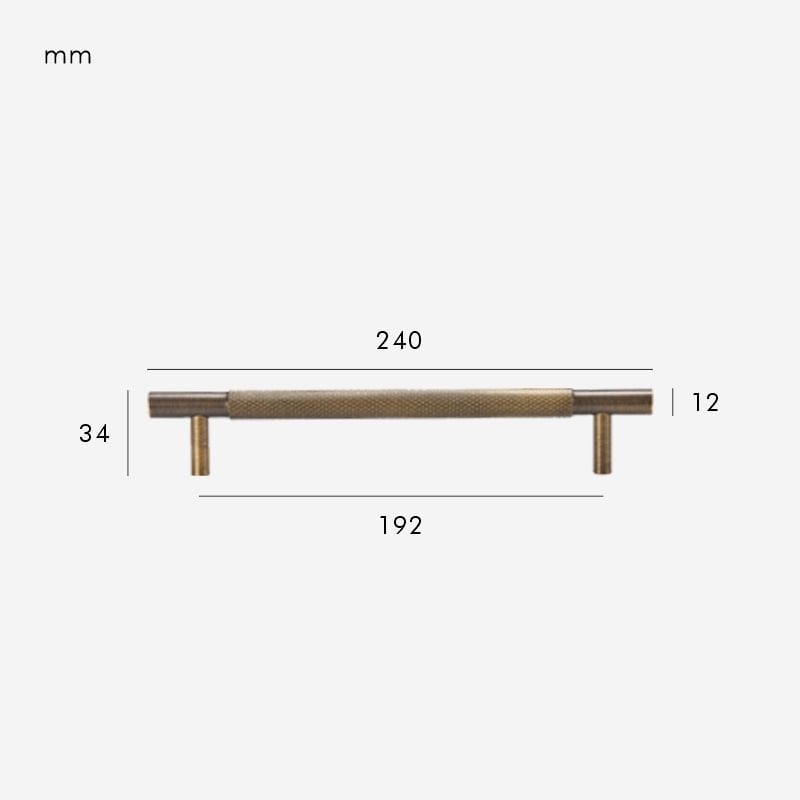 HART Brass Knurled Handles