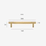 HART Brass Knurled Handles