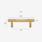 HART Brass Knurled Handles