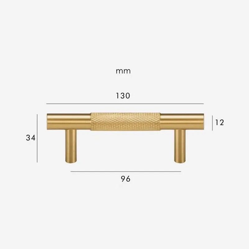 HART Brass Knurled Handles