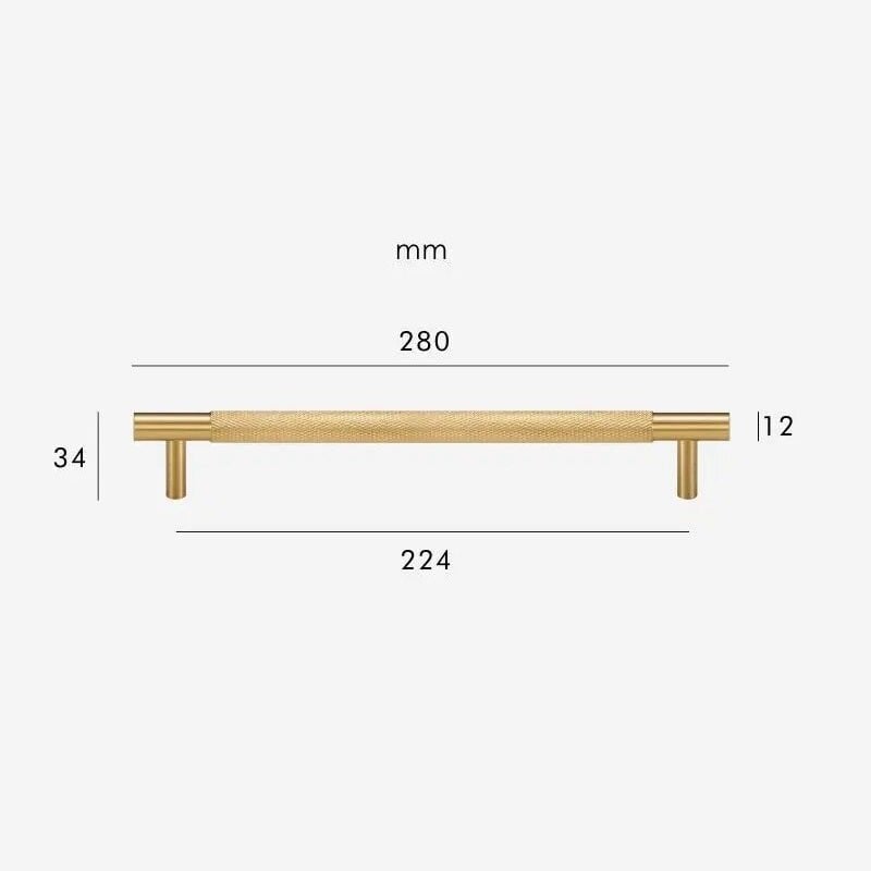 HART Brass Knurled Handles