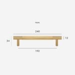 HART Brass Knurled Handles