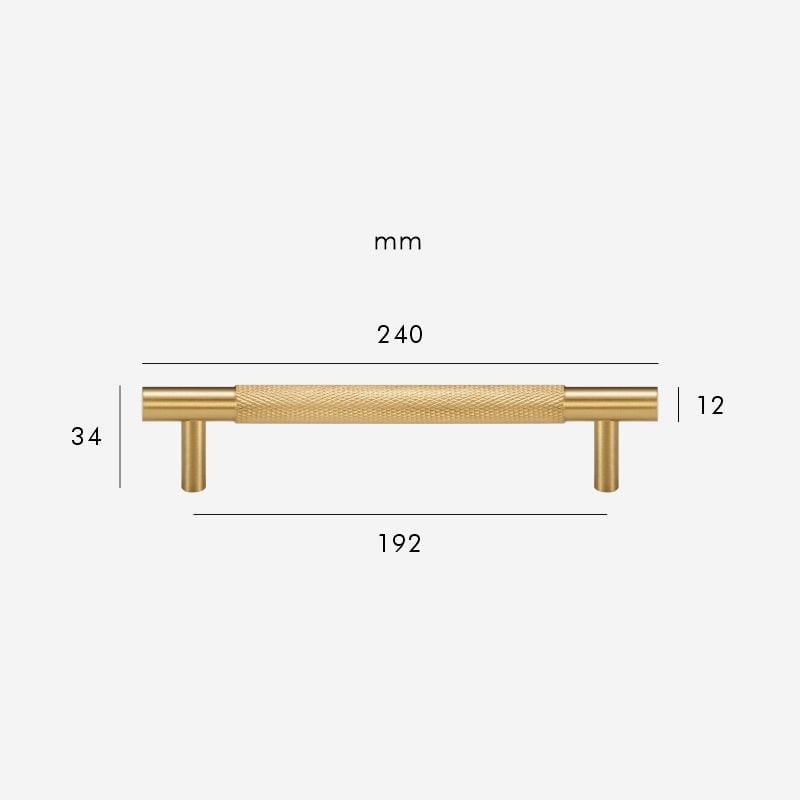 HART Brass Knurled Handles