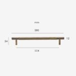 HART Brass Knurled Handles