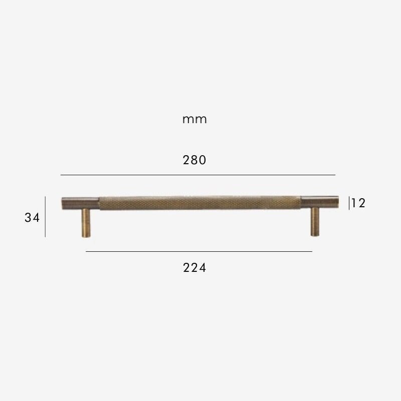 HART Brass Knurled Handles